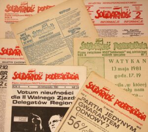 Kilka numerów „Solidarności Podbeskidzia” z lat 1980-81