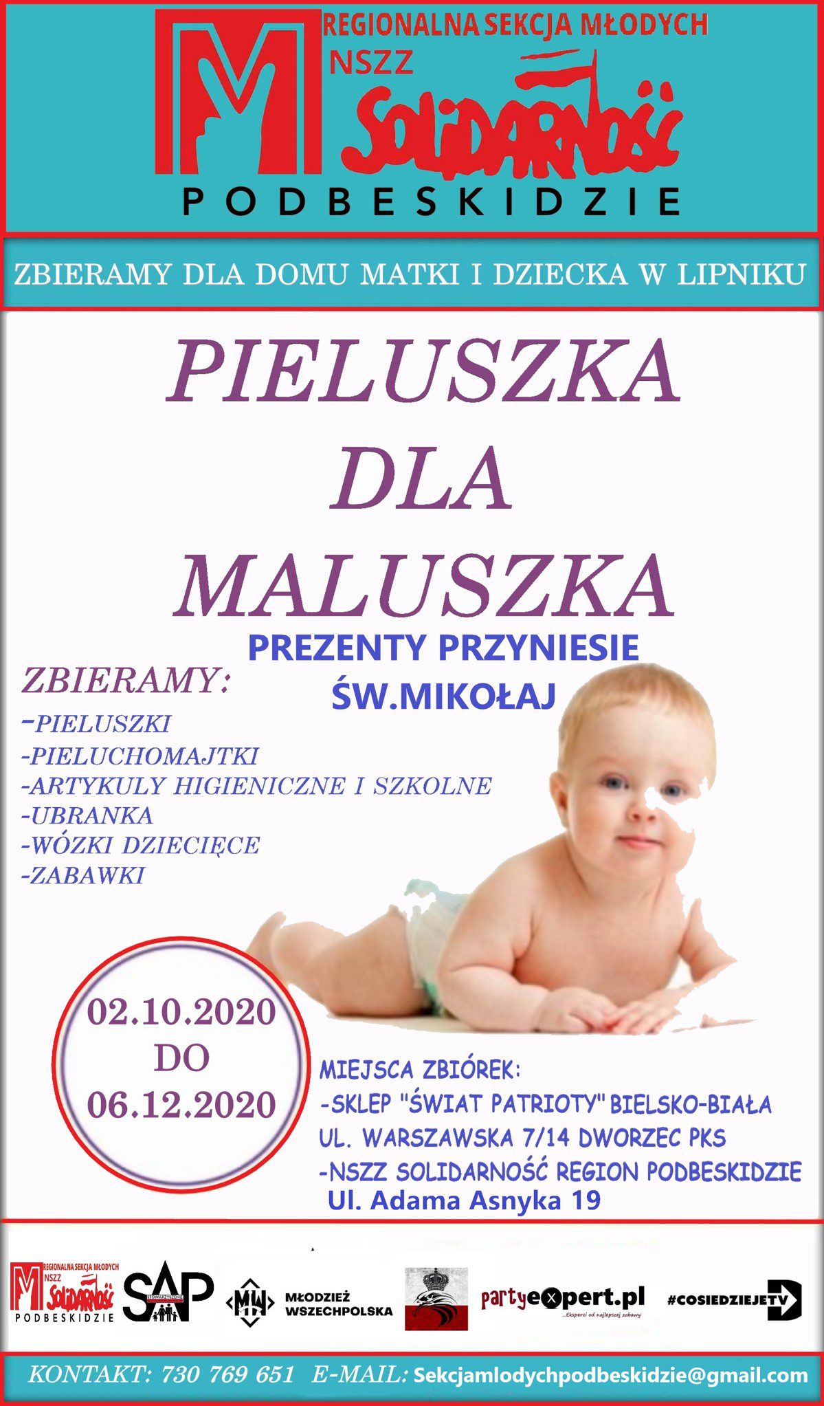 Pieluszka dla maluszka 2020