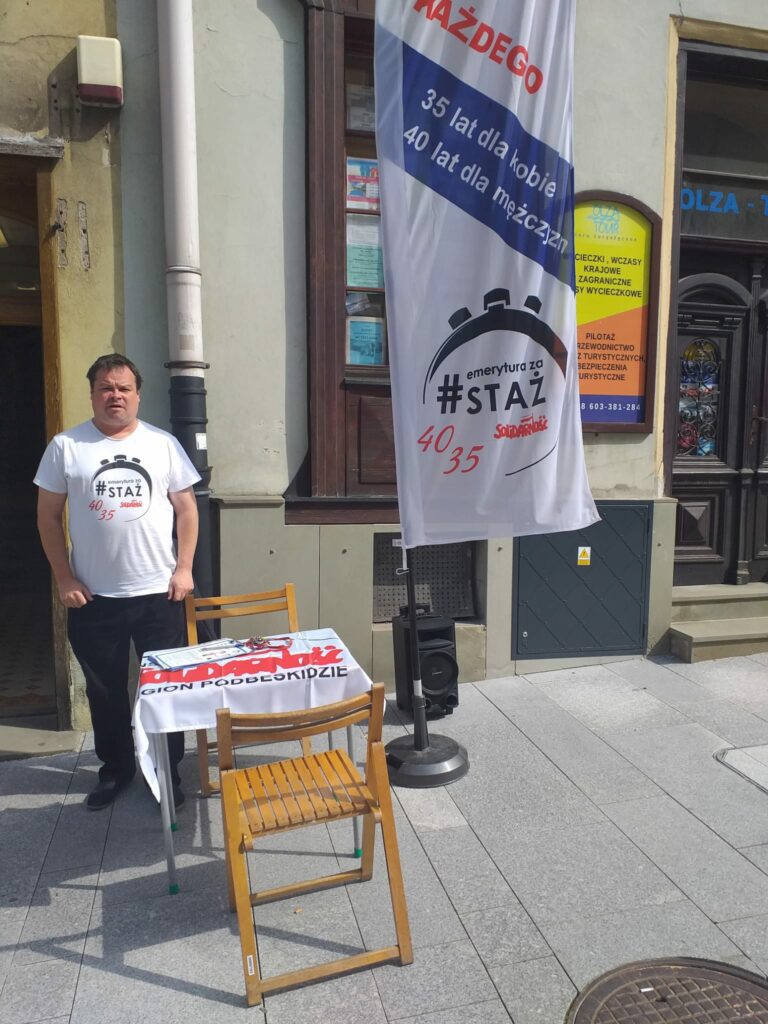 Emerytury stażowe – dzisiaj zbieramy podpisy w Cieszynie