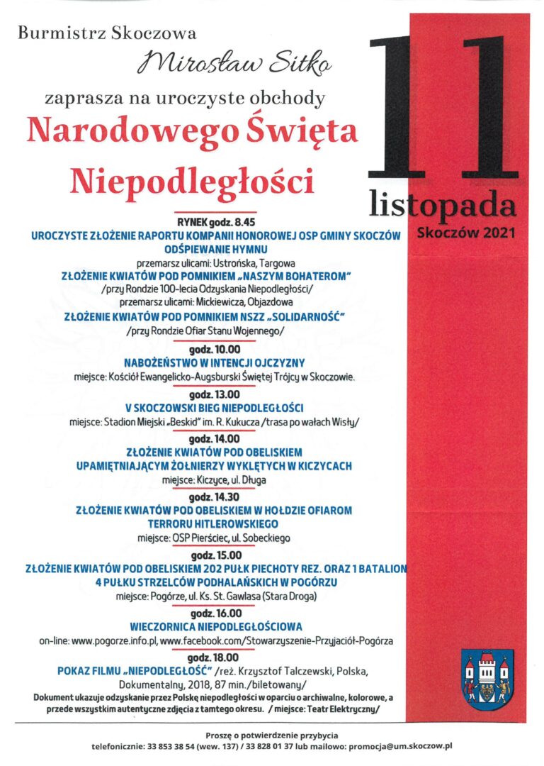 Obchody Narodowego Święta Niepodległości w Skoczowie