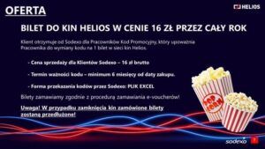 Oferta rabatowa na bilety do kina HELIOS