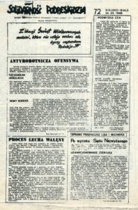 „Solidarność Podbeskidzia”, do którego makiety wykonywała Teresa Szafrańska.