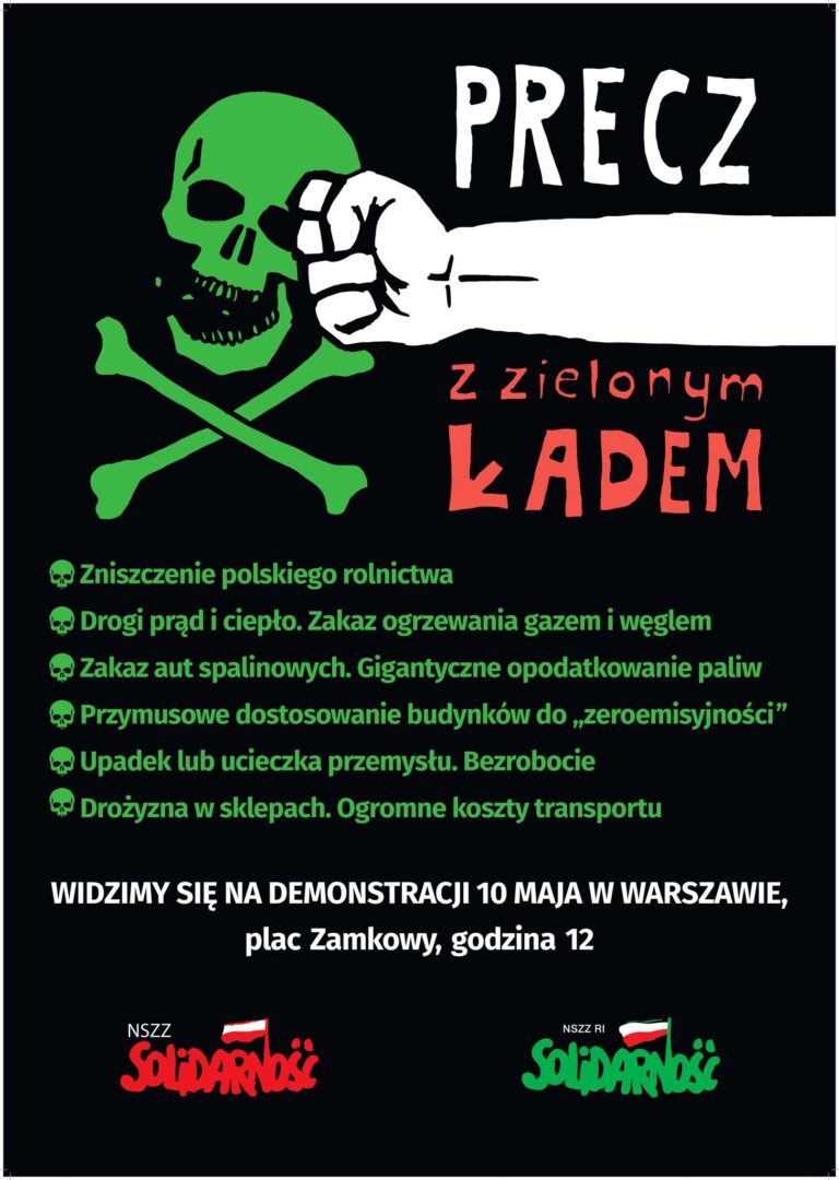 Przewodniczący „S” Piotr Duda: Zielony Ład to śmierć dla naszej gospodarki