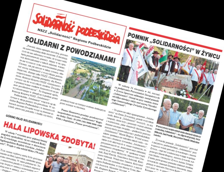 Wrześniowa “Solidarność Podbeskidzia” w „Gazecie Beskidzkiej” i w internecie