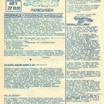 Pierwszy numer biuletynu "Solidarność Podbeskidzia" z grudnia 1980 roku