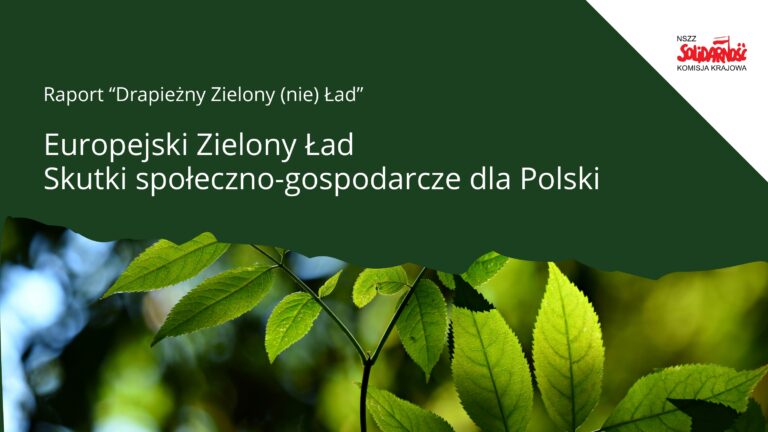 Przeczytaj #raport dotyczący ZIELONEGO ŁADU