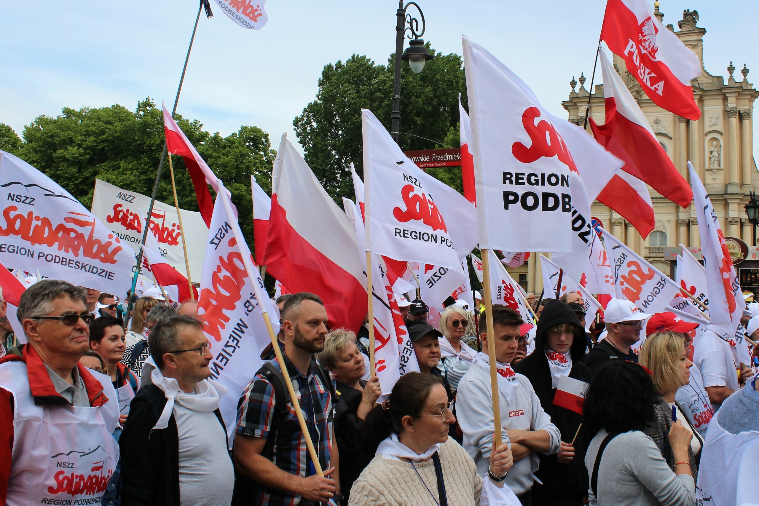 Protest rolników w Warszawie