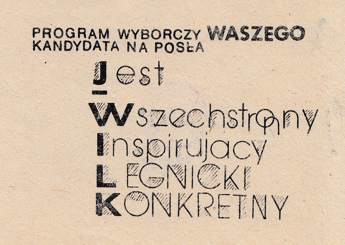 LBP 10 - Program wyborczy waszego kandydata [Jerzy Wilk]