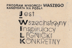 LBP 10 - Program wyborczy waszego kandydata [Jerzy Wilk]