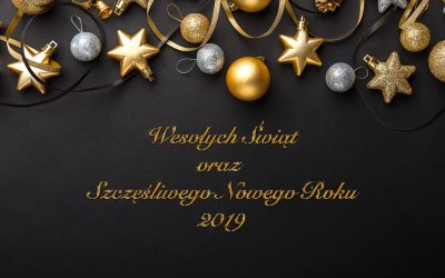 Wesołych Świąt oraz Szczęśliwego Nowego Roku 2019