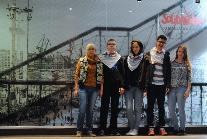 Gimnazjaliści z Głogowa z wizytą w kolebce „Solidarności”