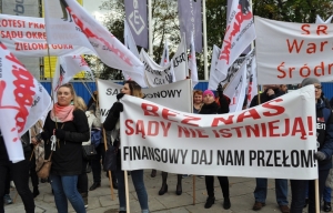 Protest pracowników sądownictwa